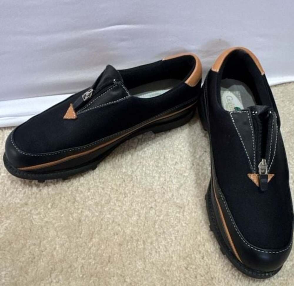 648 Golfstream  Men's Zipper Closure Golf Shoes